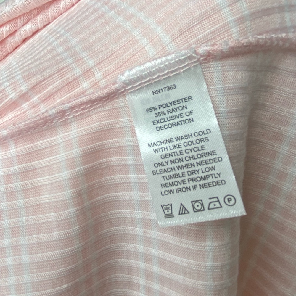 (NWT ellen tracy pink white stripes dress sleeveless size small, size Medium - Picture 4 of 6